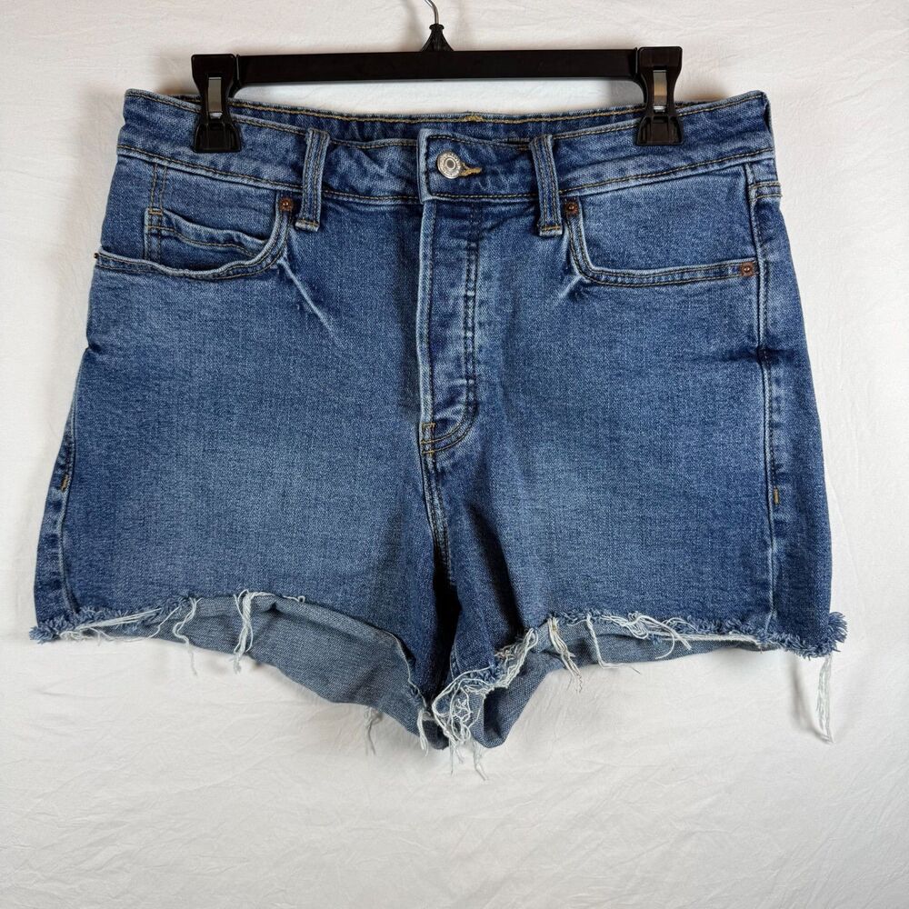 Old Navy Sky-Hi A-Line Cutoff Denim Shorts High Rise Size 10